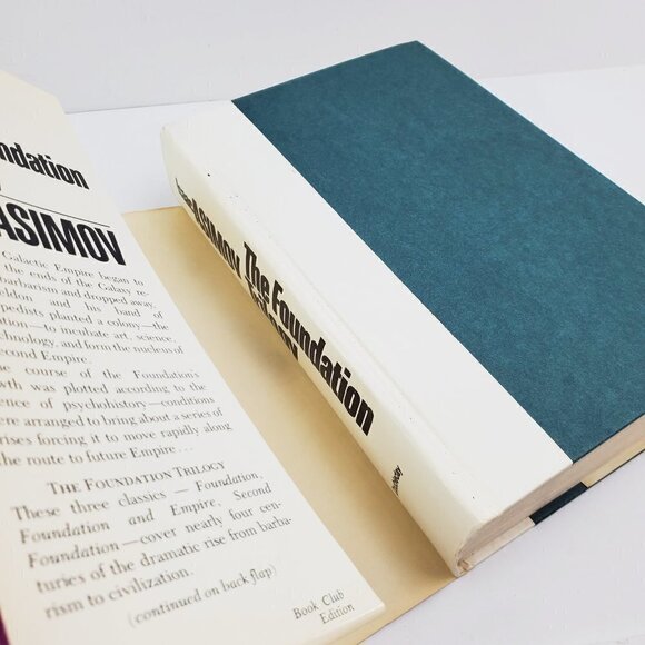 Isaac Asimov Foundation Trilogy Book Misprint BCE 1982 HCDJ Sci-Fi Classics - Picture 3 of 12